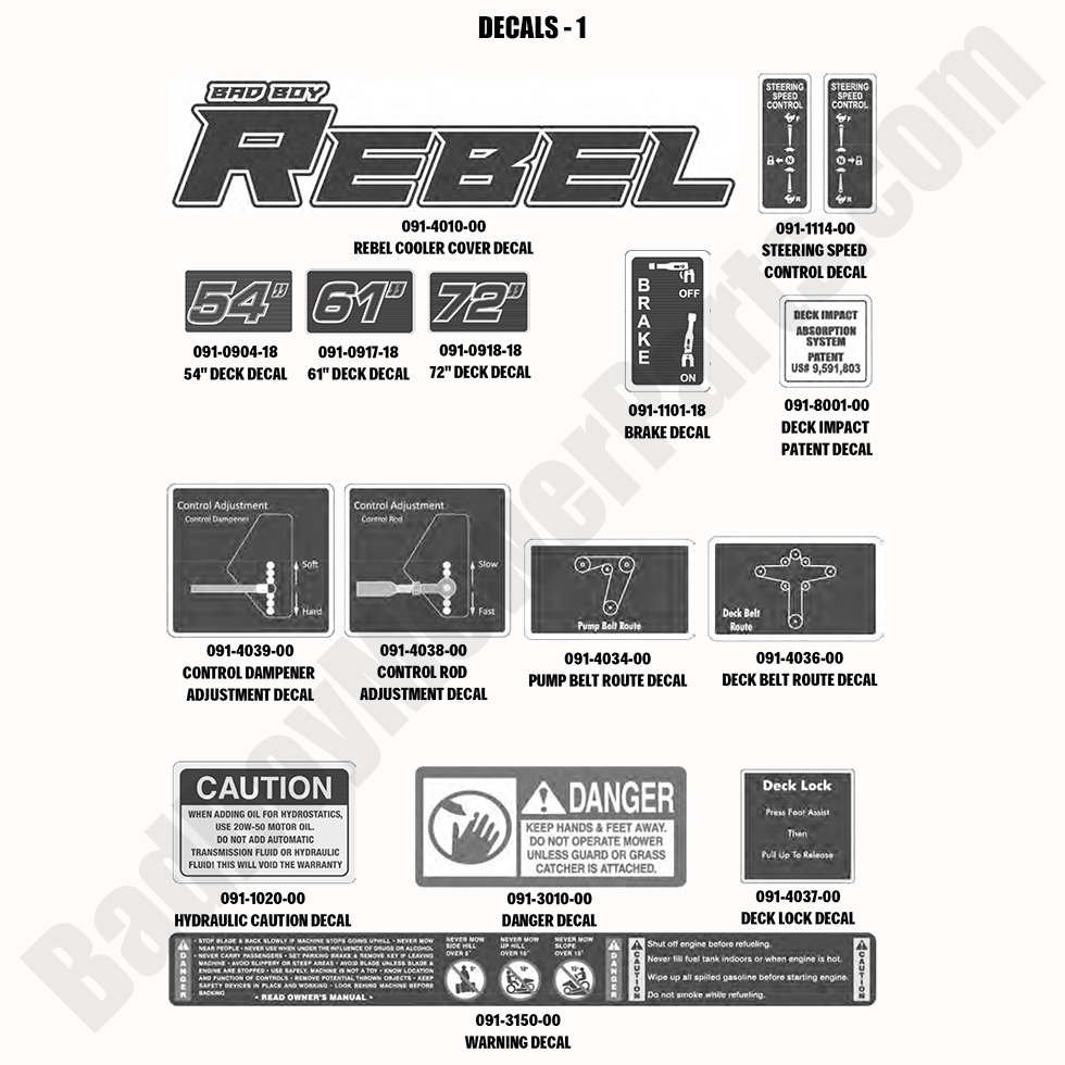 2020 Rebel - Decals - 1